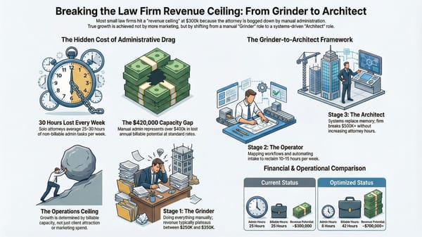 Law Firm Growth: Why Most Small Firms Plateau (And the Blueprint to Break Your Revenue Ceiling)